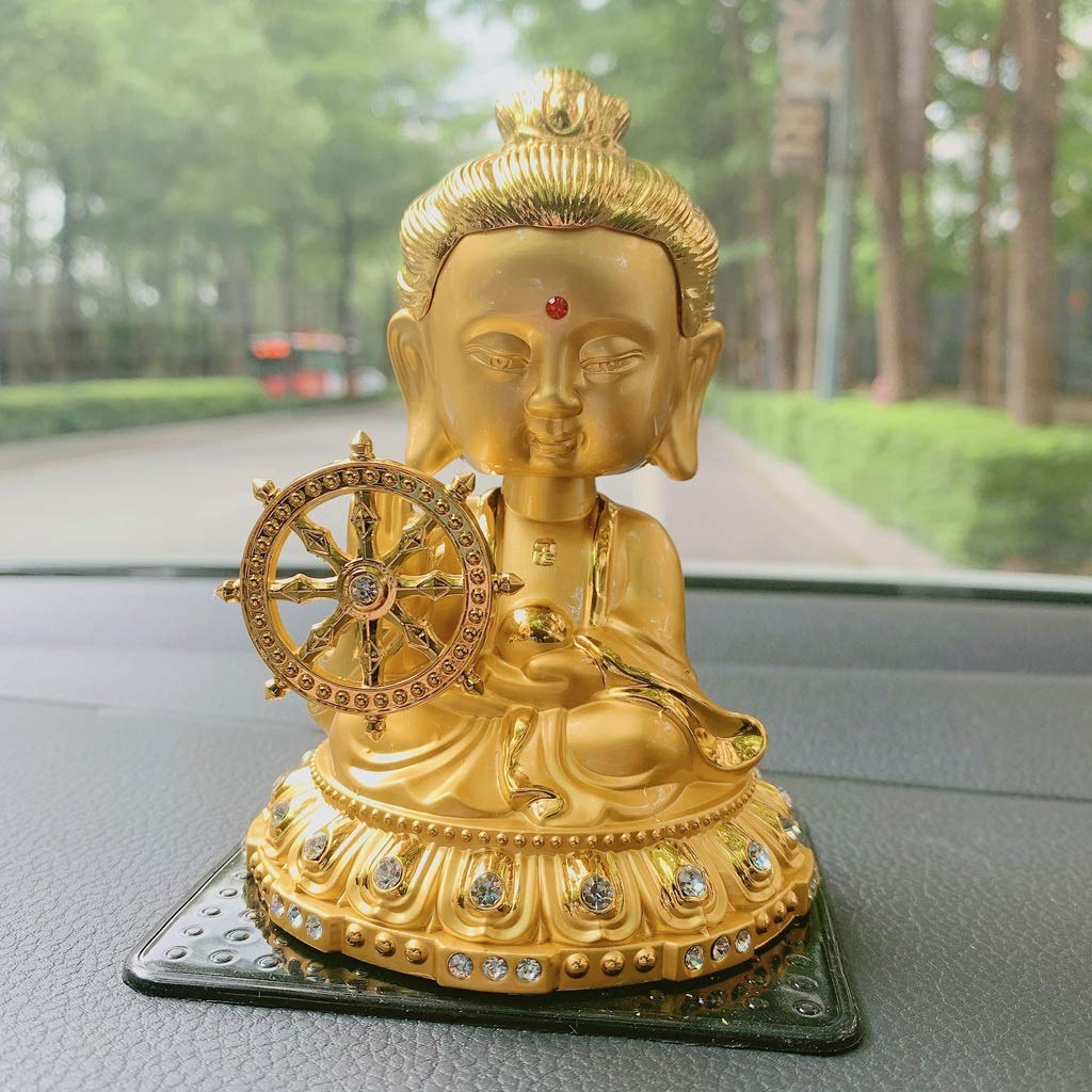 Amazon.com: Buddha Statue Zinc Alloy Shaking His Head Maitreya Zen